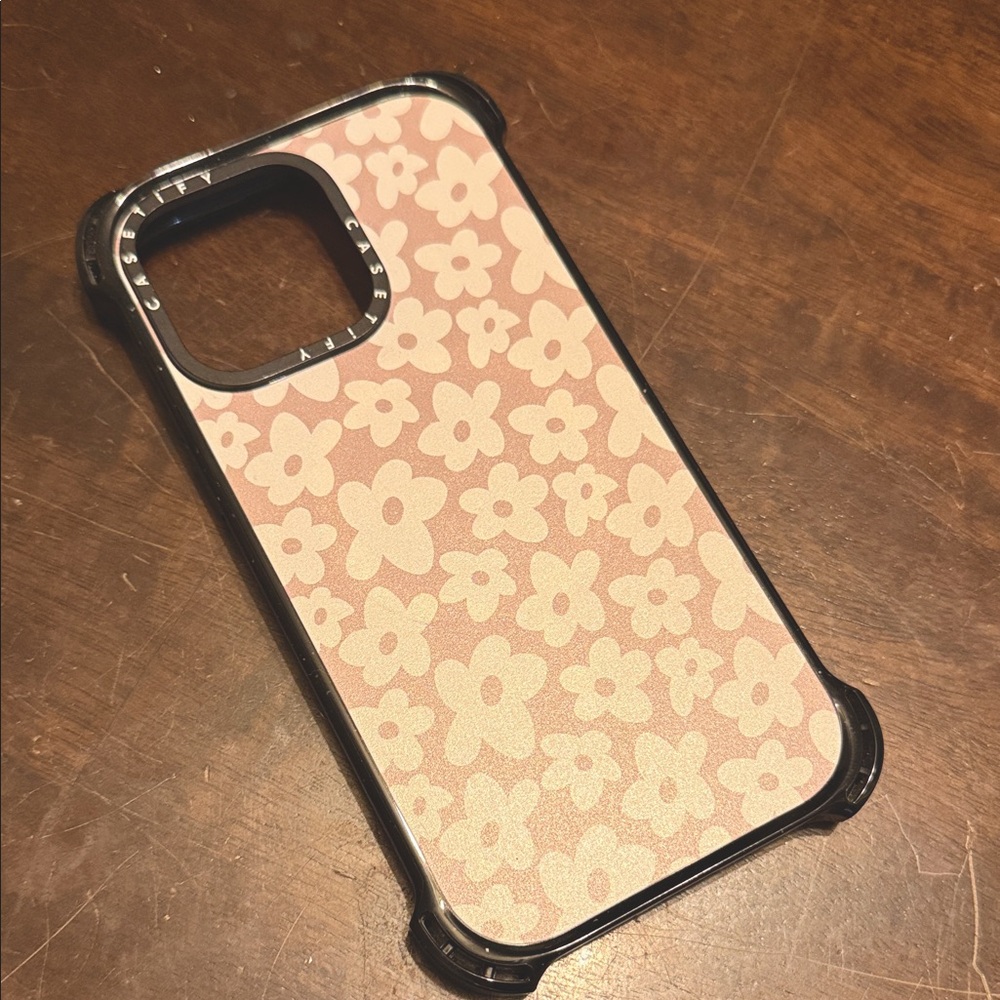 CASETiFY Bounce iPhone 15 Pro Max MagSafe Case Natural Flower